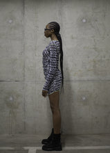 GRAFFITI MESH MINI DRESS